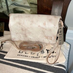 NWT Bed Stu Leather Cadence Wallet Wristlet Crossbody Nectar Lux MSRP $175